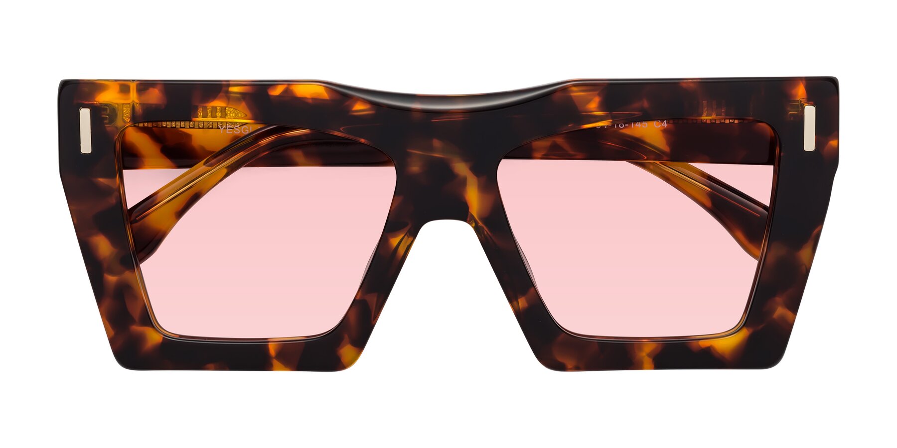 Folded Front of Tree in Tortoise with Light Garnet Tinted Lenses