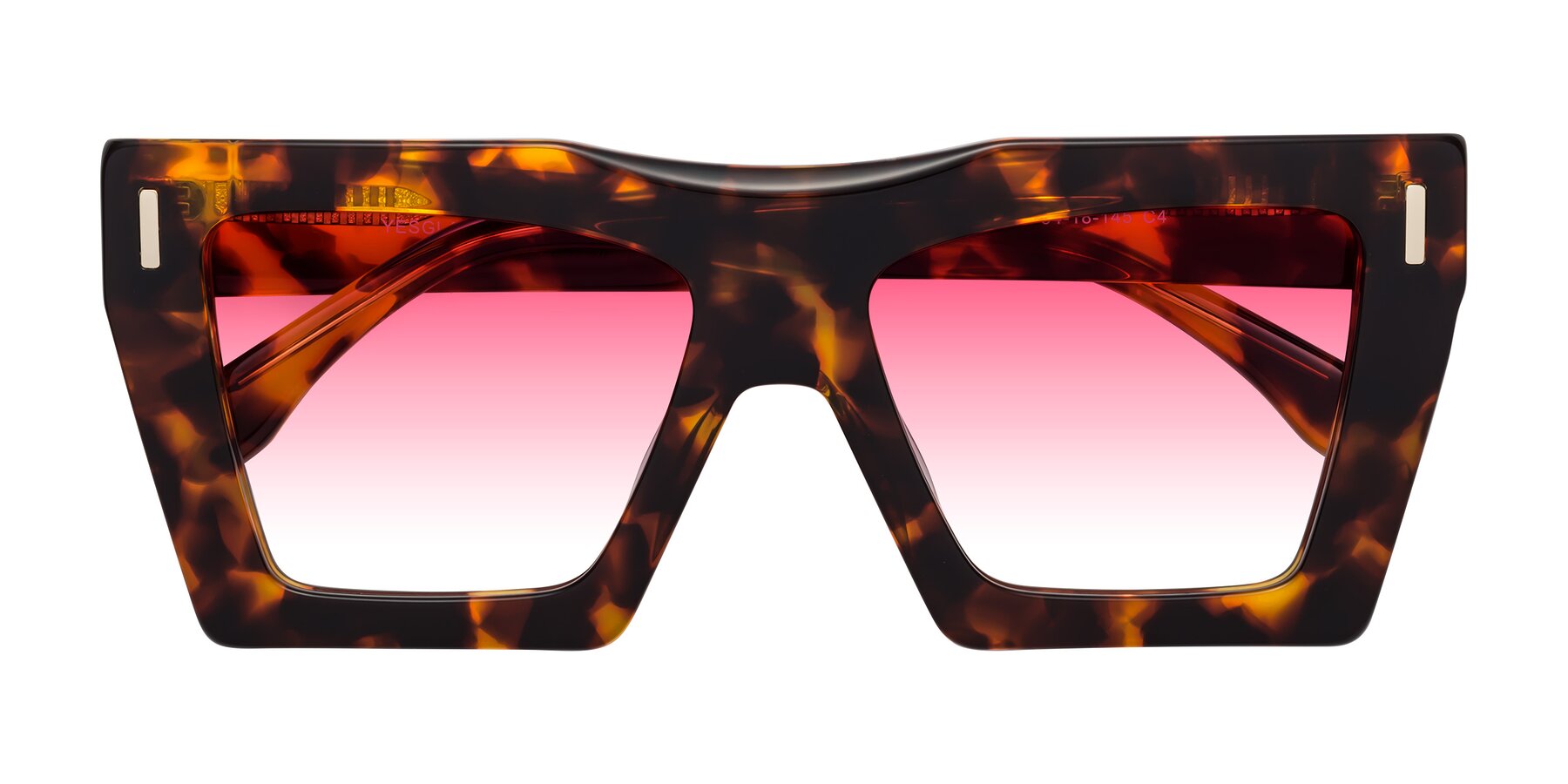 Folded Front of Tree in Tortoise with Pink Gradient Lenses