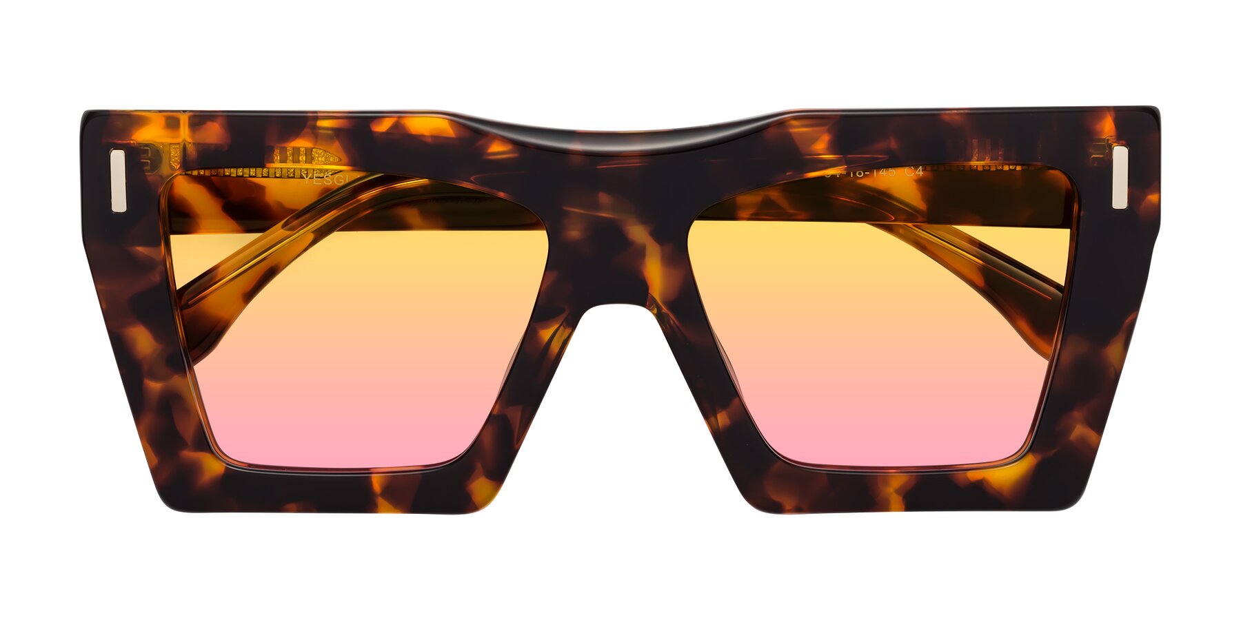 Folded Front of Tree in Tortoise with Yellow / Pink Gradient Lenses