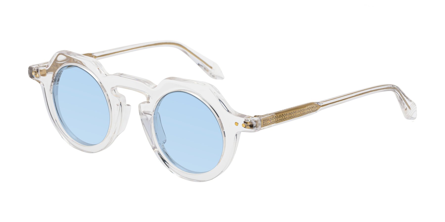 Angle of Arbor in Clear with Light Blue Tinted Lenses