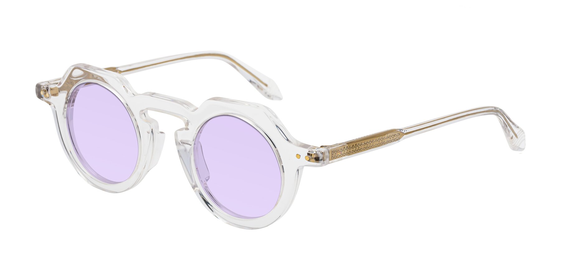 Angle of Arbor in Clear with Light Purple Tinted Lenses