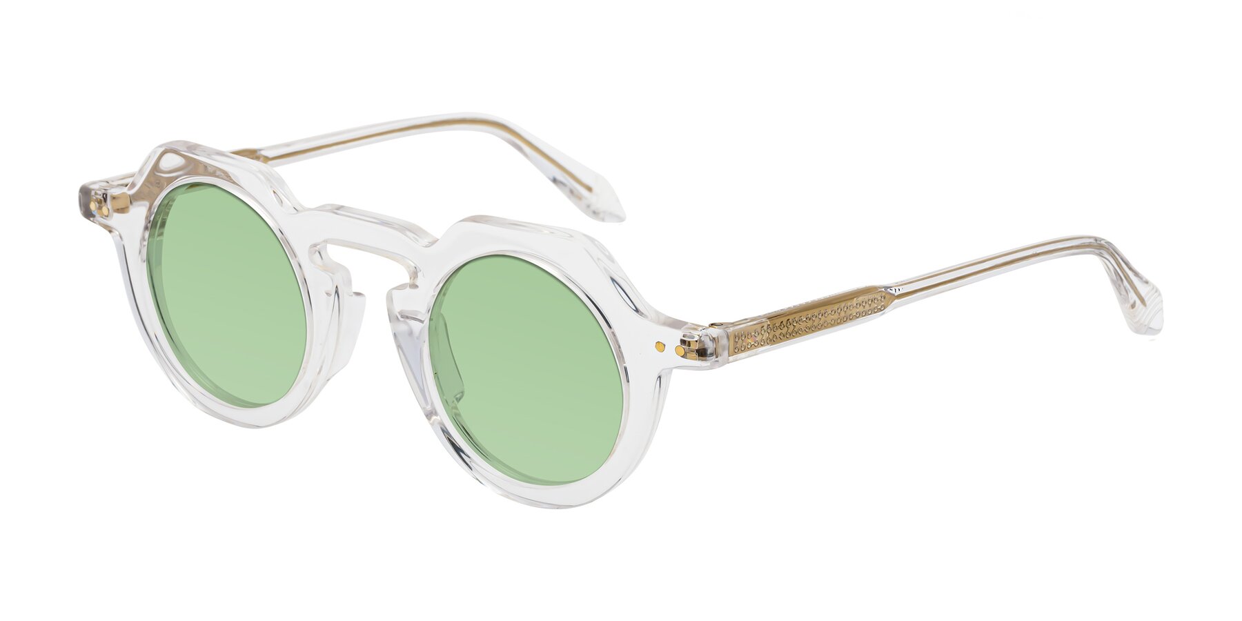 Angle of Arbor in Clear with Medium Green Tinted Lenses