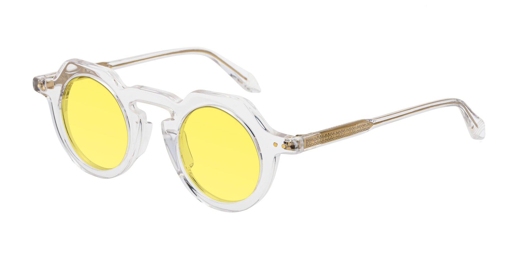 Angle of Arbor in Clear with Medium Yellow Tinted Lenses