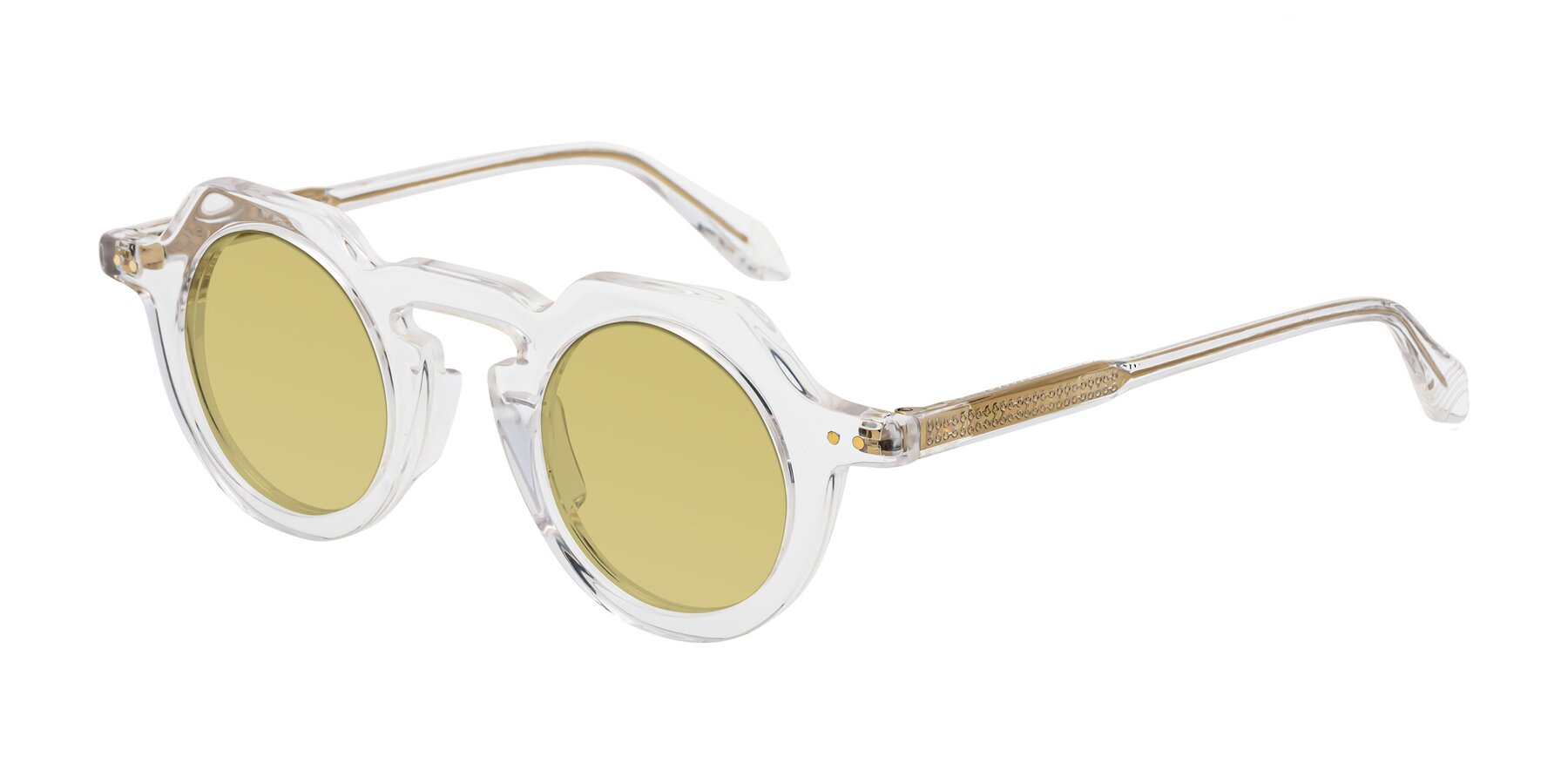 Angle of Arbor in Clear with Medium Champagne Tinted Lenses