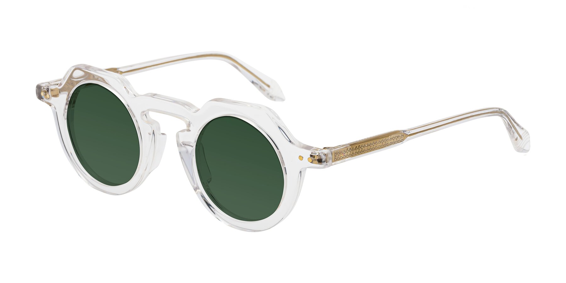 Angle of Arbor in Clear with Green Tinted Lenses