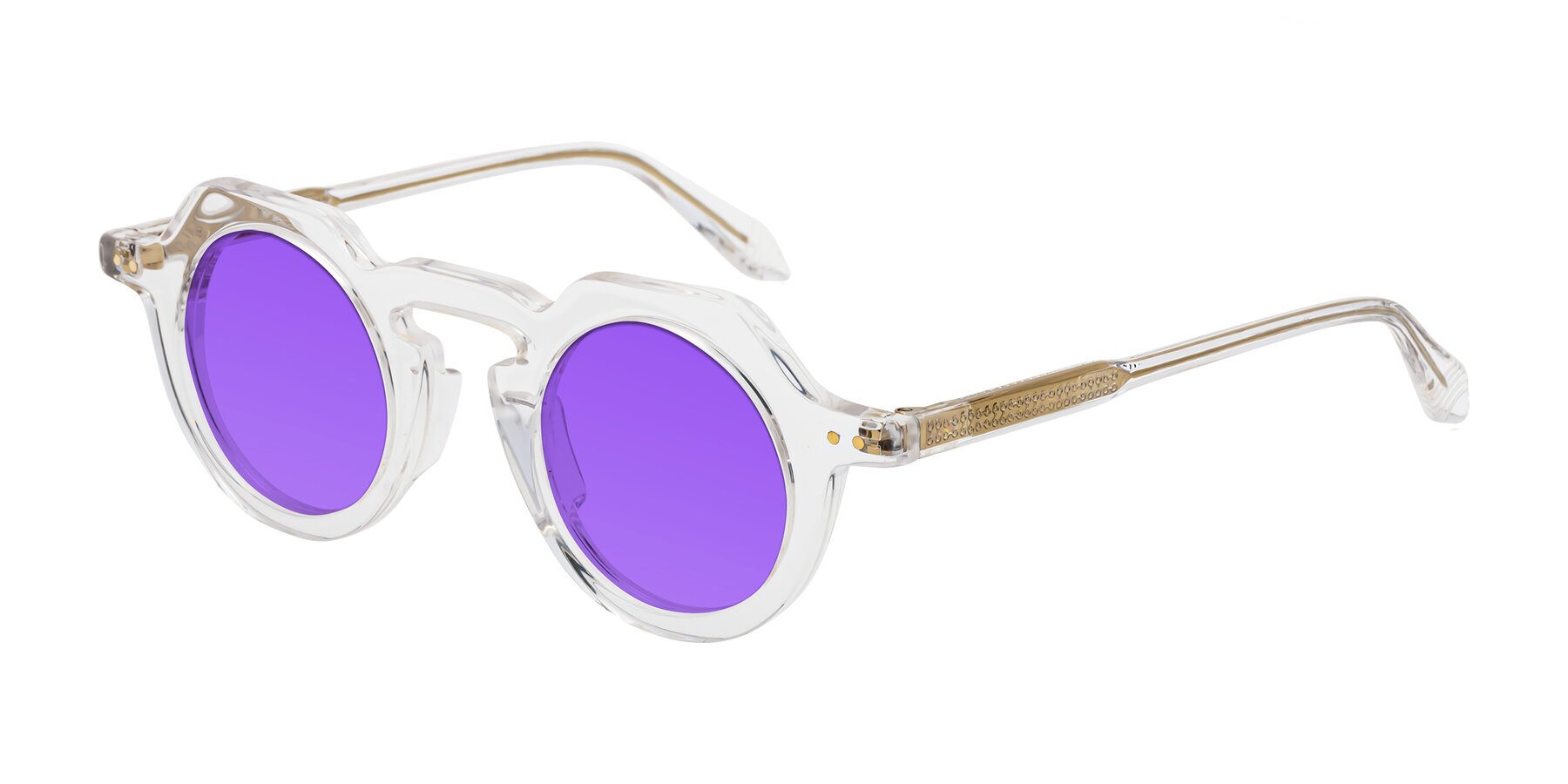 Angle of Arbor in Clear with Purple Tinted Lenses