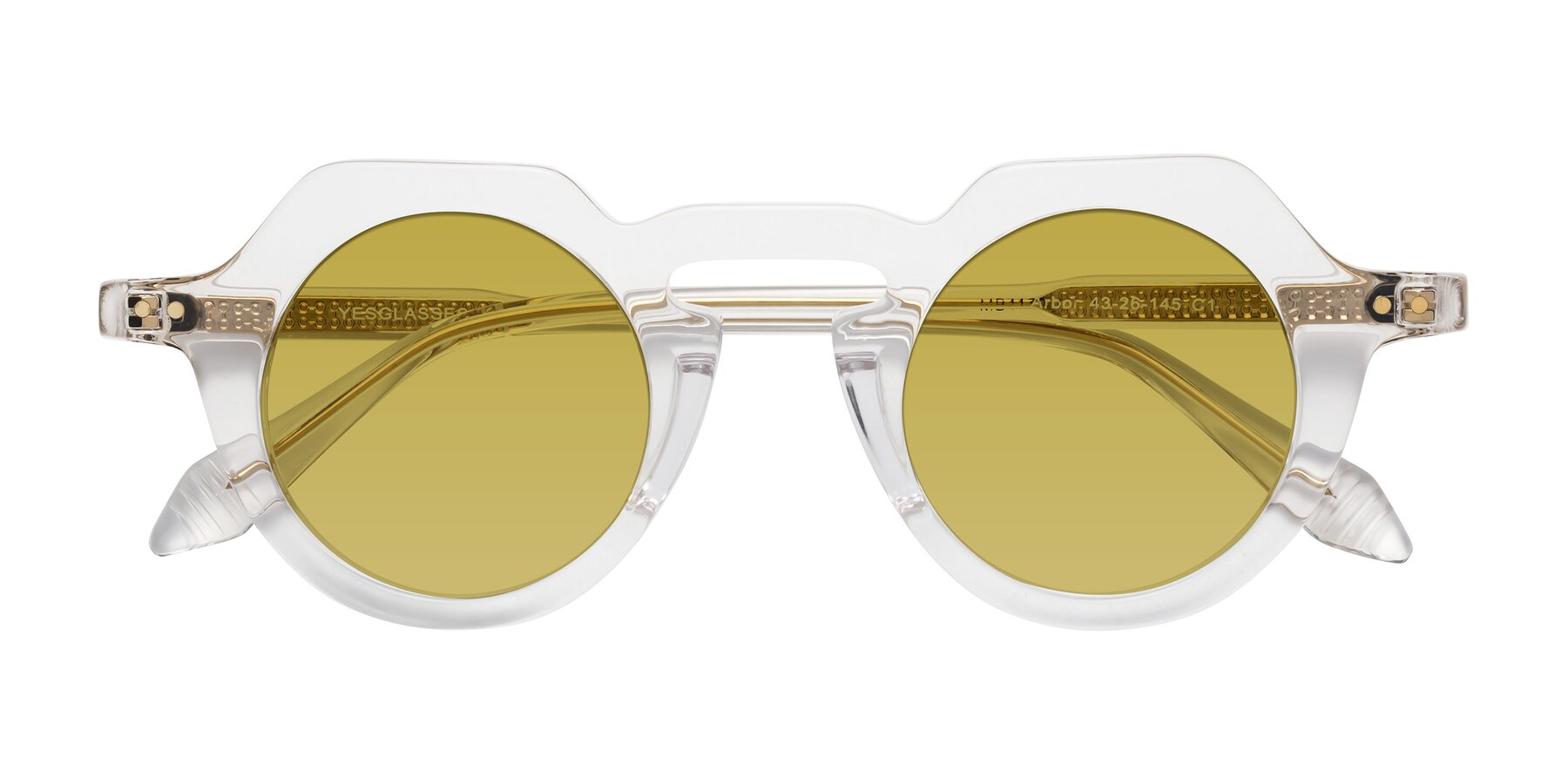 Folded Front of Arbor in Clear with Champagne Tinted Lenses