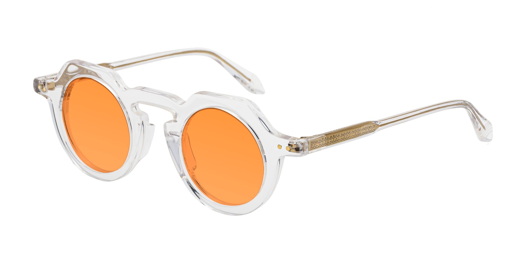 Angle of Arbor in Clear with Orange Tinted Lenses