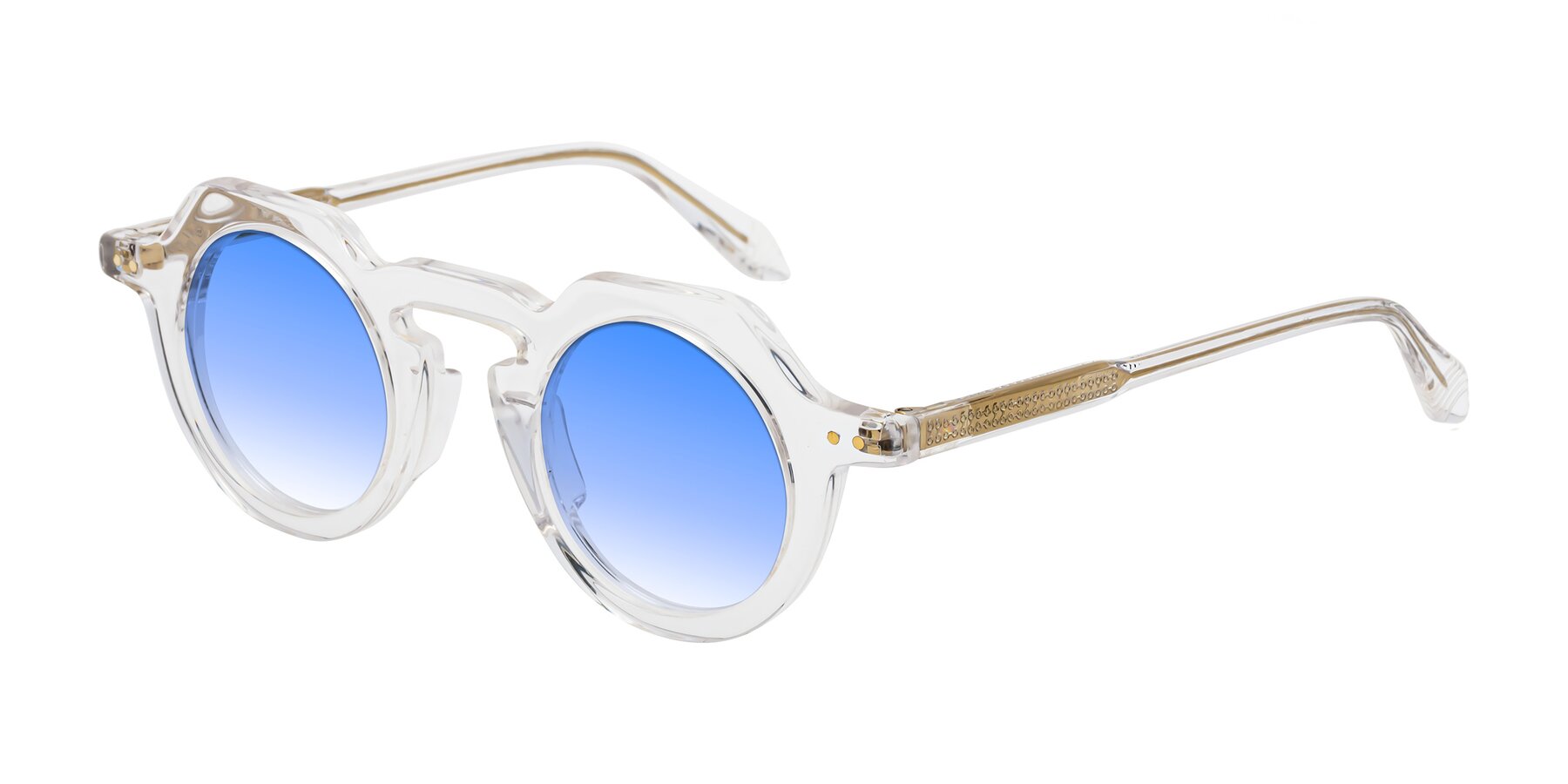 Angle of Arbor in Clear with Blue Gradient Lenses