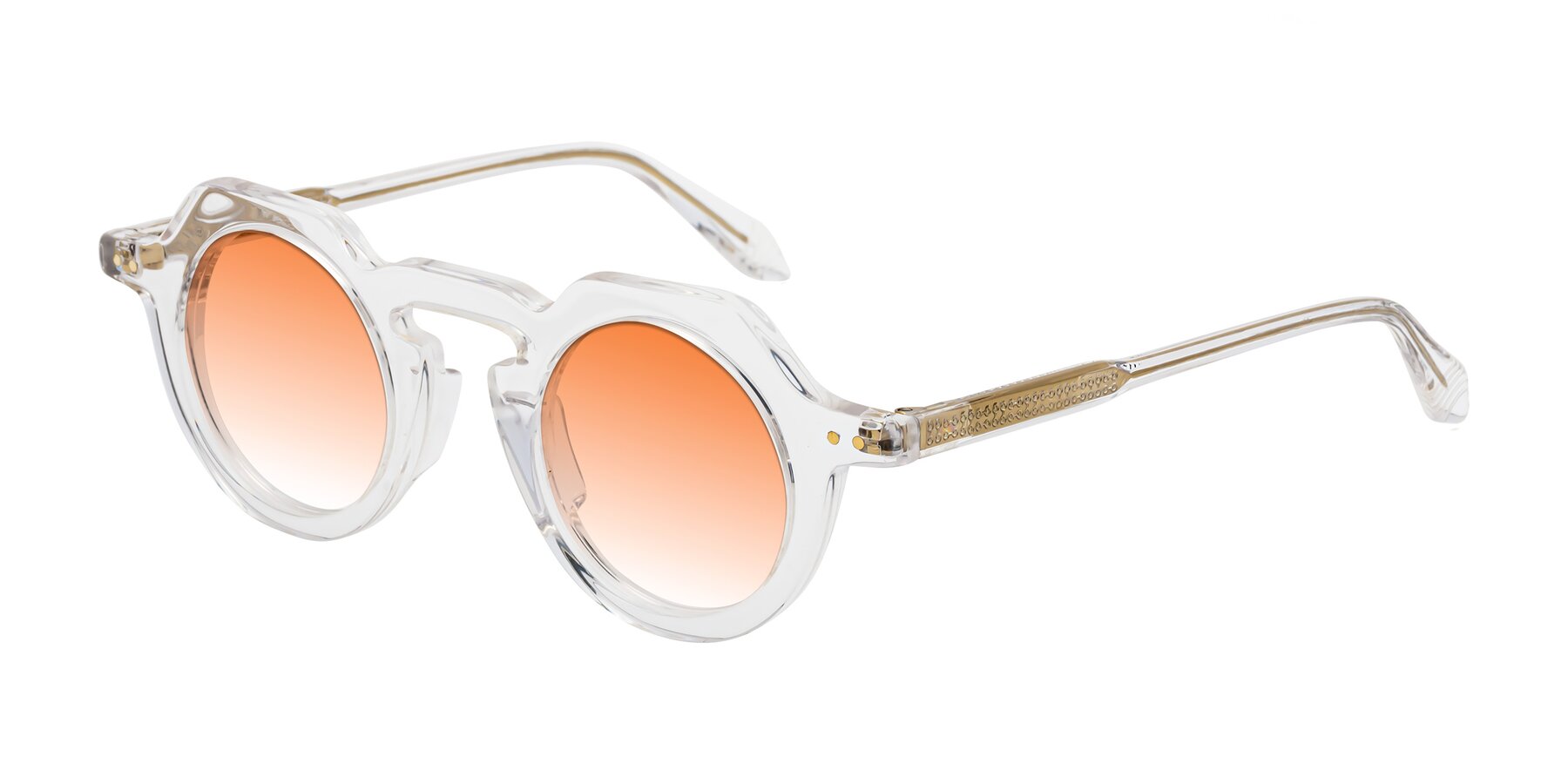 Angle of Arbor in Clear with Orange Gradient Lenses