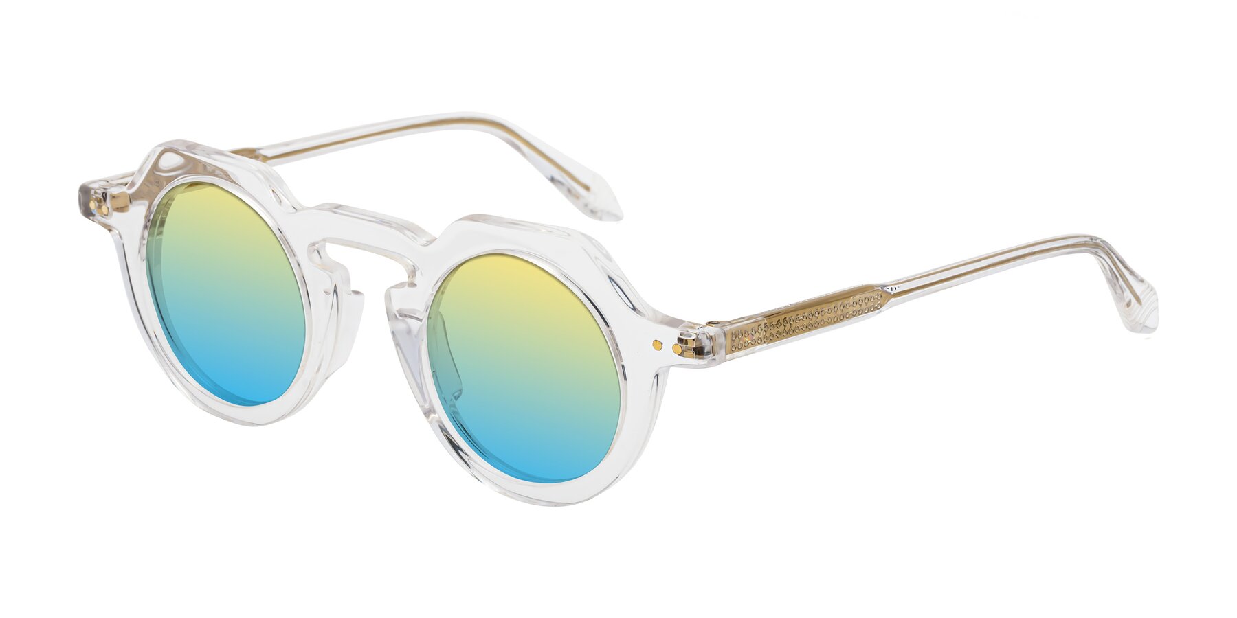 Angle of Arbor in Clear with Yellow / Blue Gradient Lenses