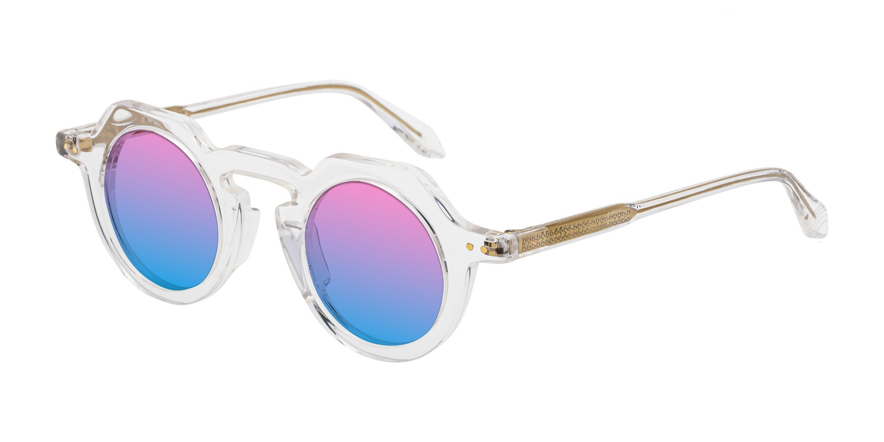 Angle of Arbor in Clear with Pink / Blue Gradient Lenses