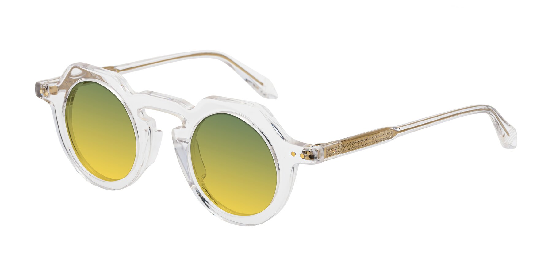 Angle of Arbor in Clear with Green / Yellow Gradient Lenses