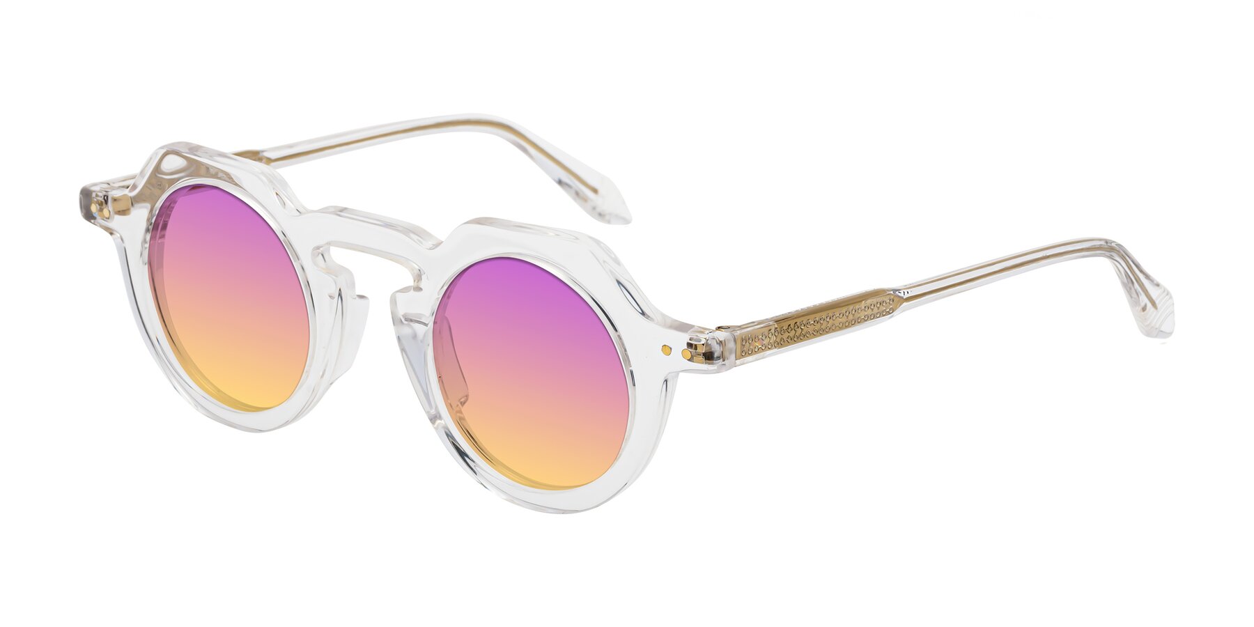 Angle of Arbor in Clear with Purple / Yellow Gradient Lenses