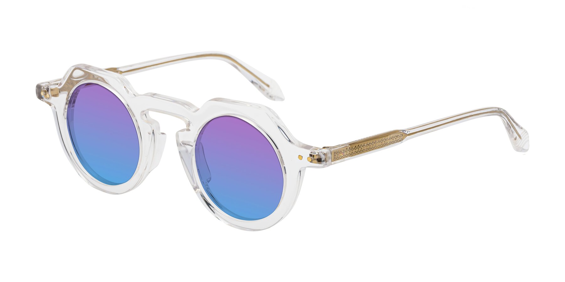 Angle of Arbor in Clear with Purple / Blue Gradient Lenses