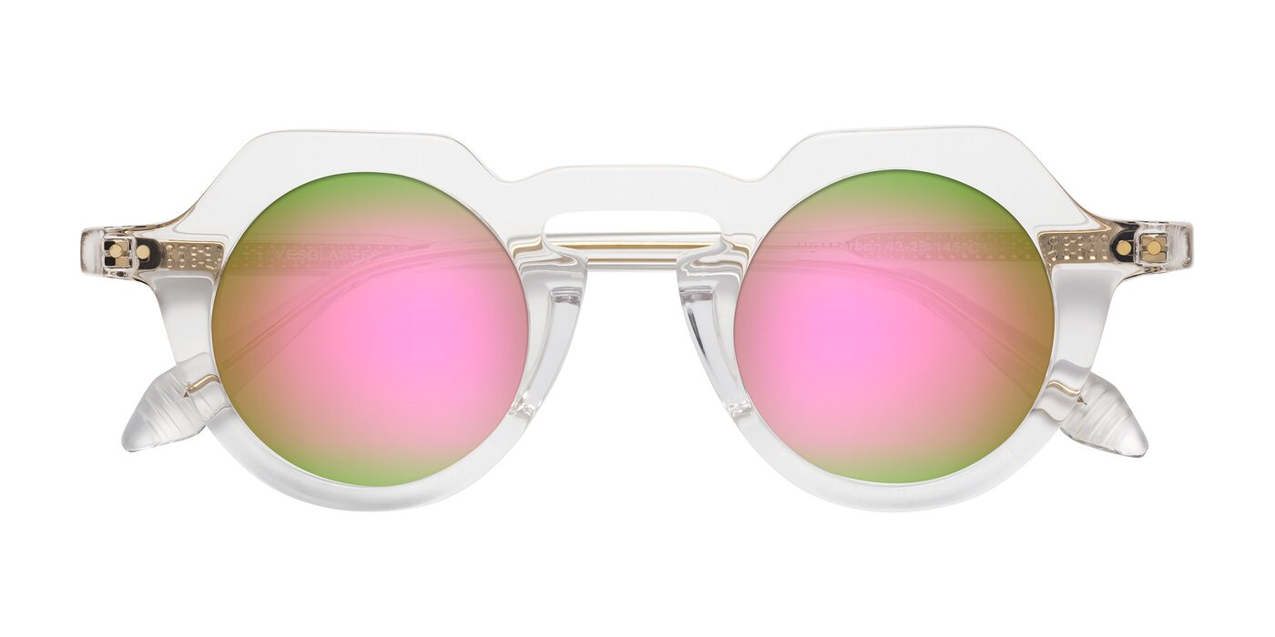 Arbor - Clear Flash Mirrored Sunglasses