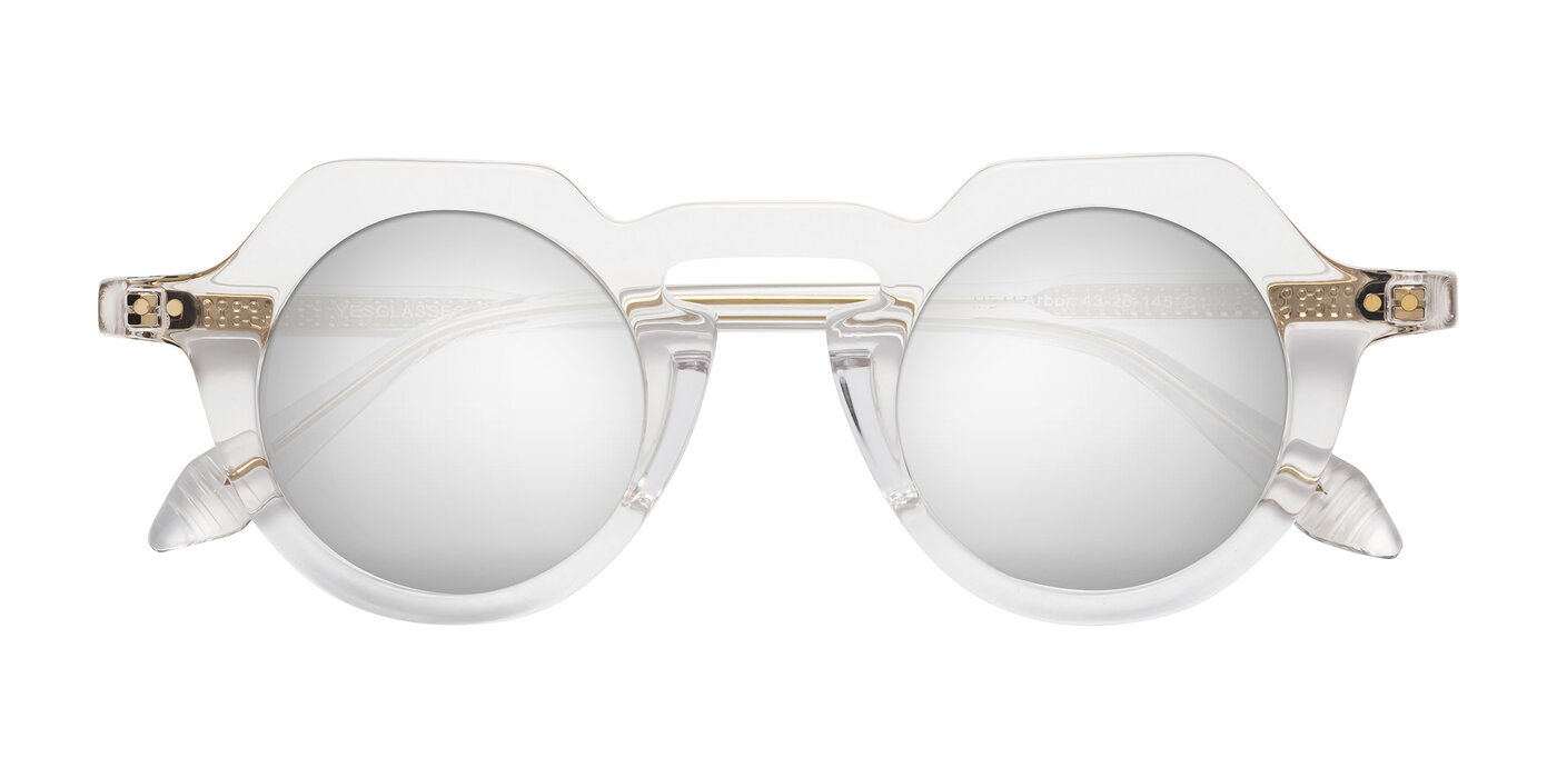 Arbor - Clear Flash Mirrored Sunglasses