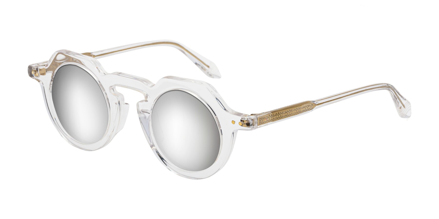 Angle of Arbor in Clear with Silver Mirrored Lenses