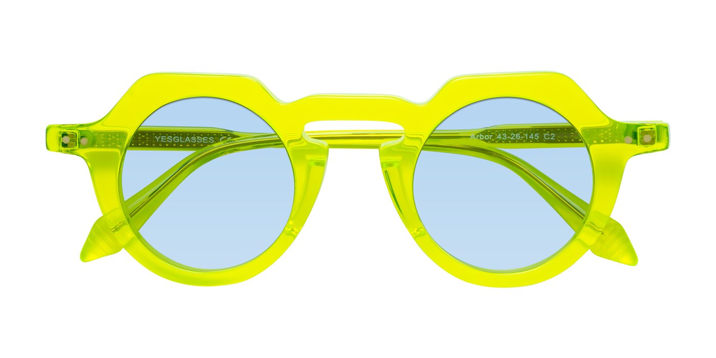 Arbor - Neon Yellow Tinted Sunglasses