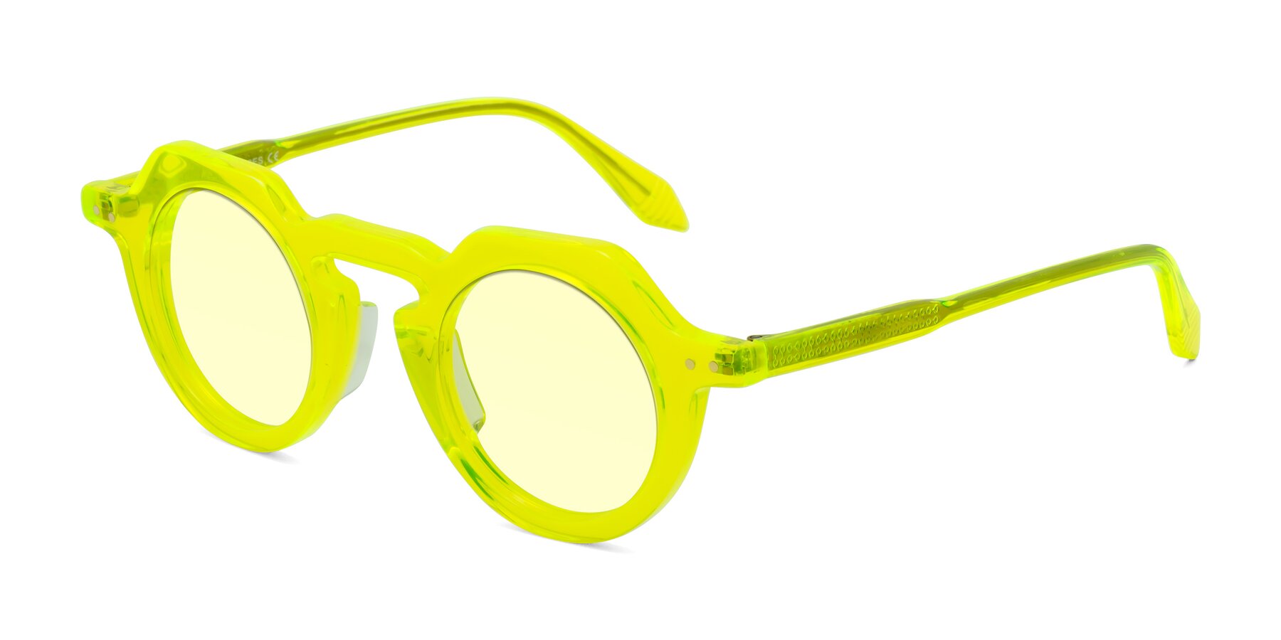 Angle of Arbor in Neon Yellow with Light Yellow Tinted Lenses