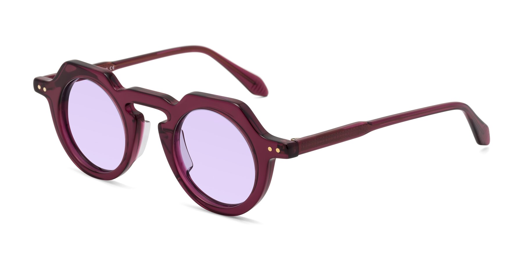 Angle of Arbor in Deep Purple with Light Purple Tinted Lenses