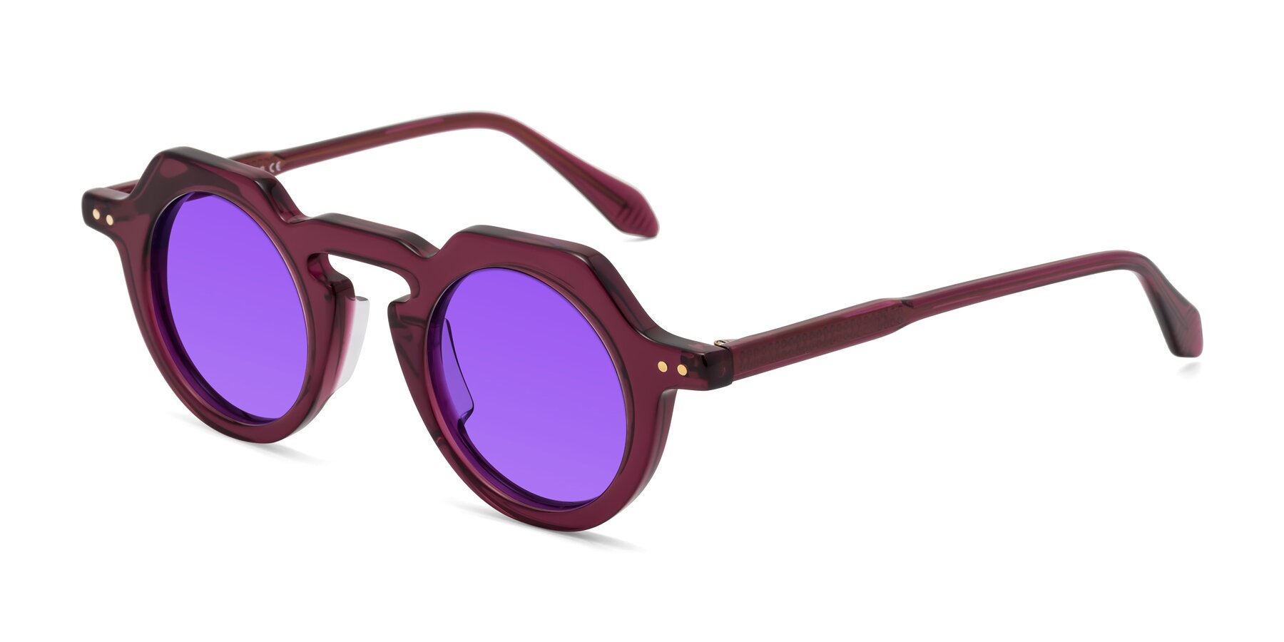 Angle of Arbor in Deep Purple with Purple Tinted Lenses