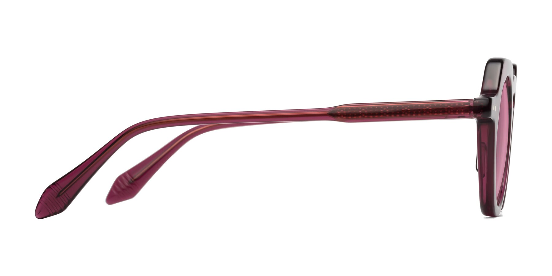 Side of Arbor in Deep Purple with Medium Wine Tinted Lenses