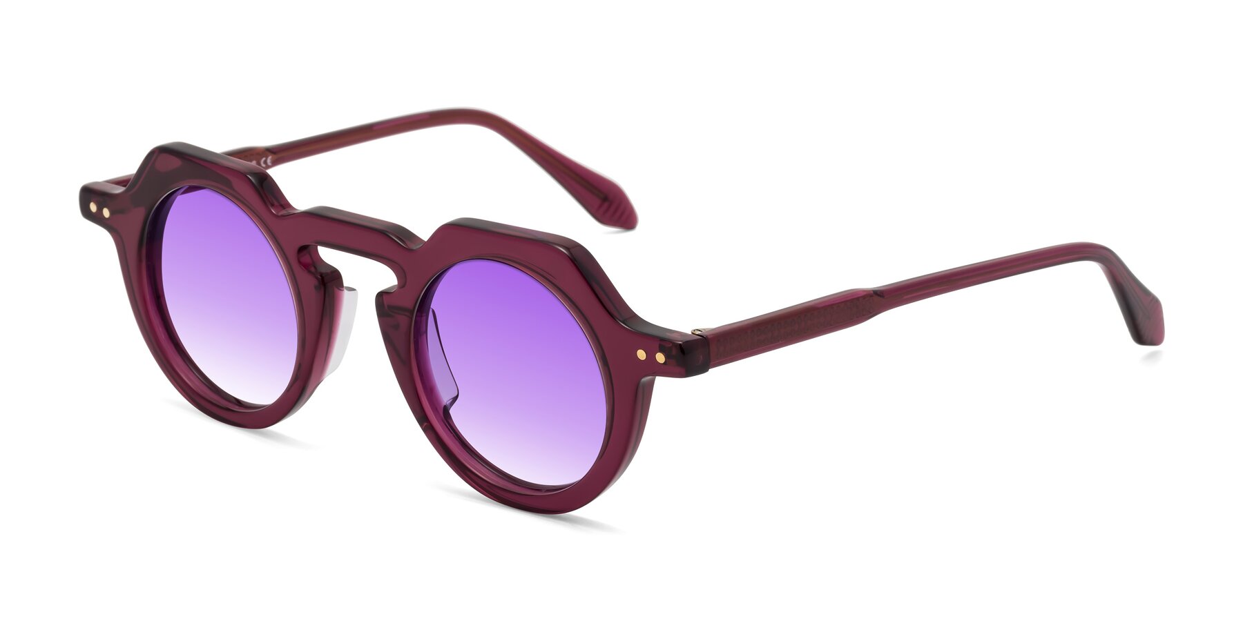 Angle of Arbor in Deep Purple with Purple Gradient Lenses