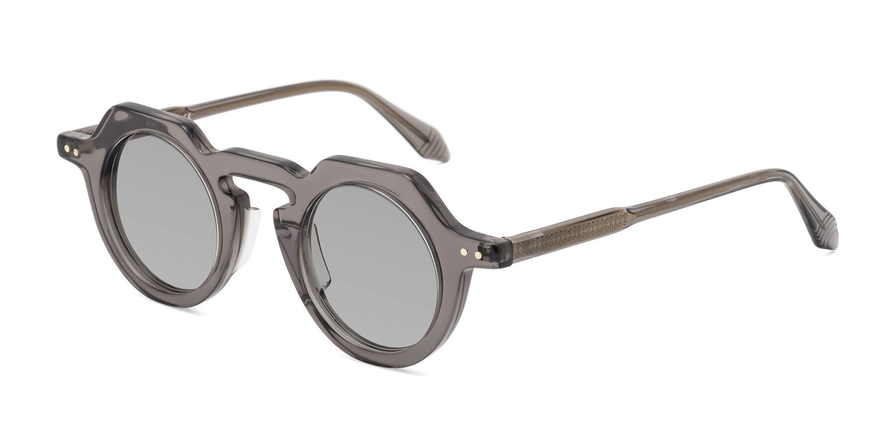 Angle of Arbor in Translucent Gray with Light Gray Tinted Lenses