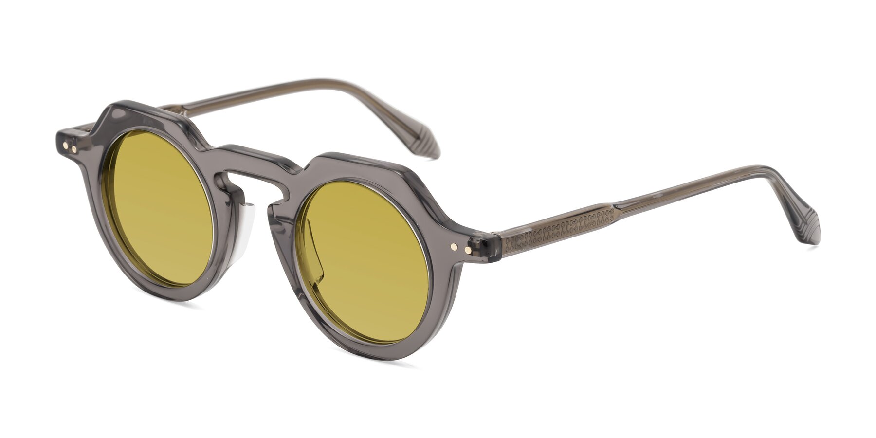 Angle of Arbor in Translucent Gray with Champagne Tinted Lenses