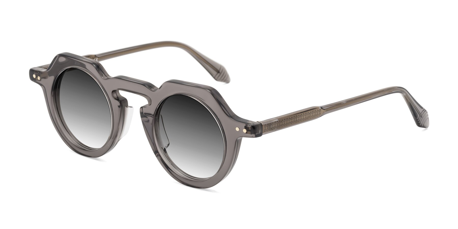 Angle of Arbor in Translucent Gray with Gray Gradient Lenses