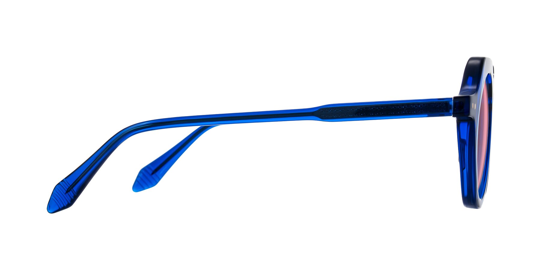 Side of Arbor in Blue with Pink Tinted Lenses