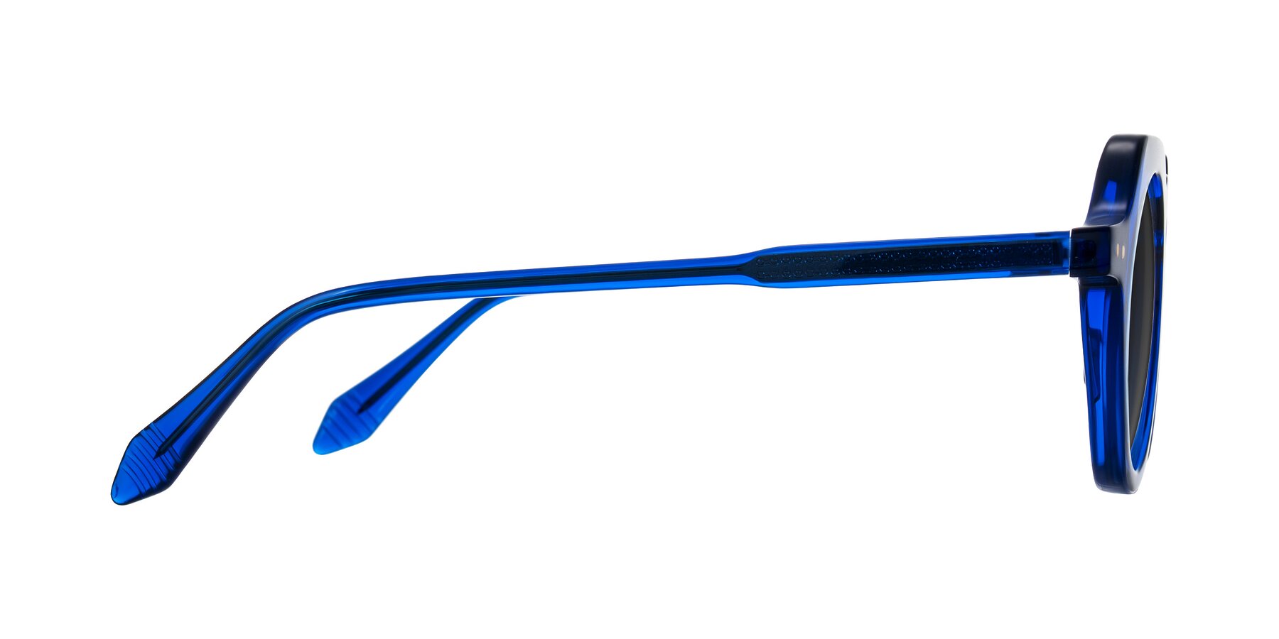 Side of Arbor in Blue with Gray Tinted Lenses