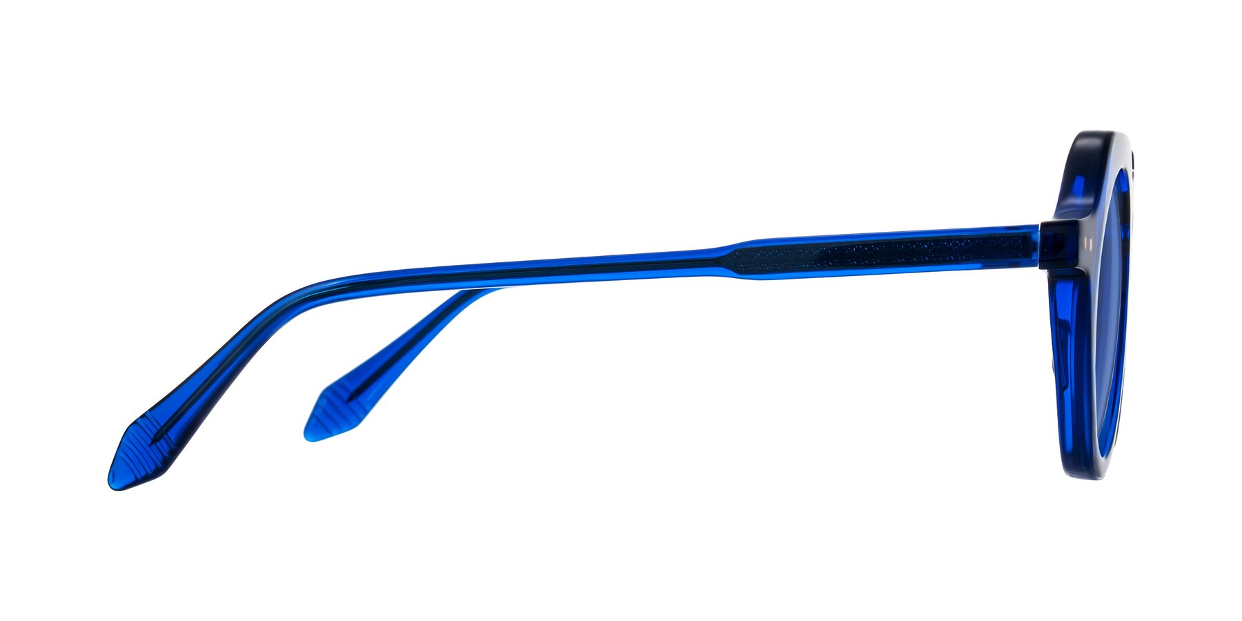 Side of Arbor in Blue with Blue Tinted Lenses