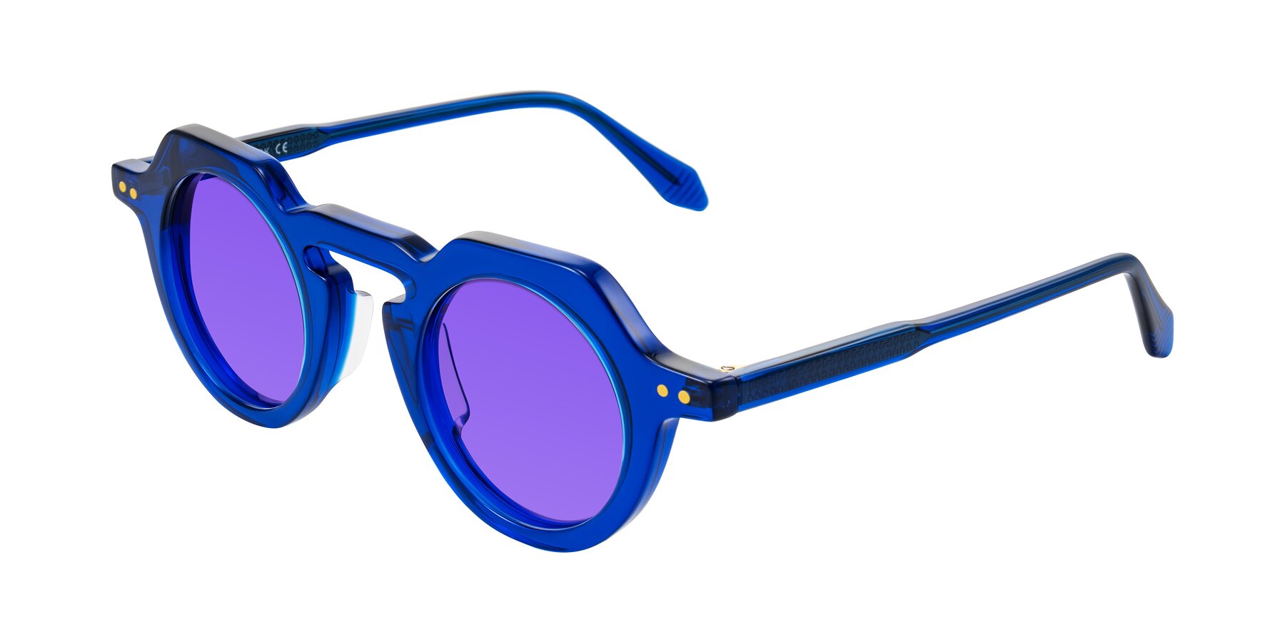 Angle of Arbor in Blue with Purple Tinted Lenses