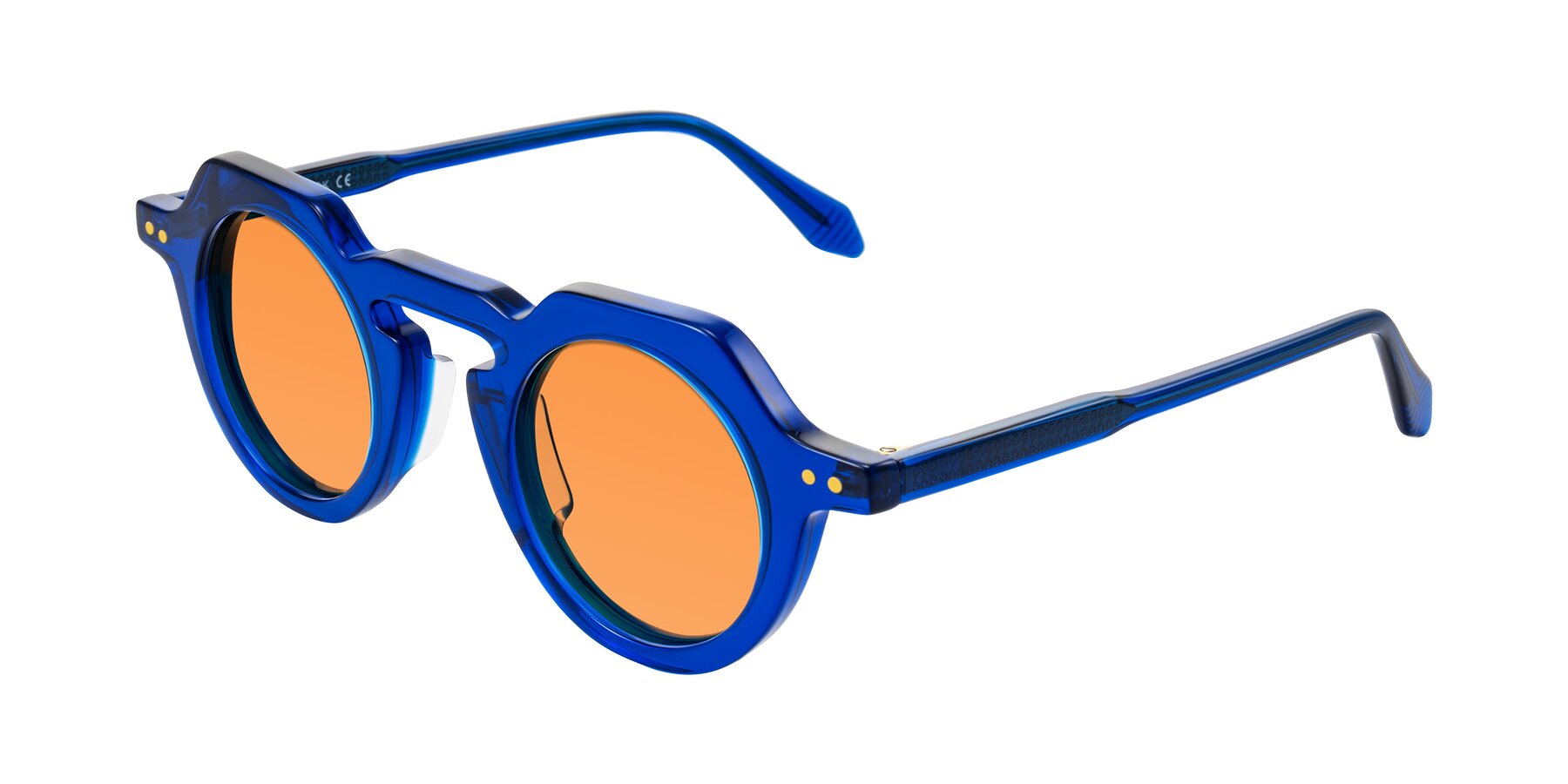 Angle of Arbor in Blue with Orange Tinted Lenses
