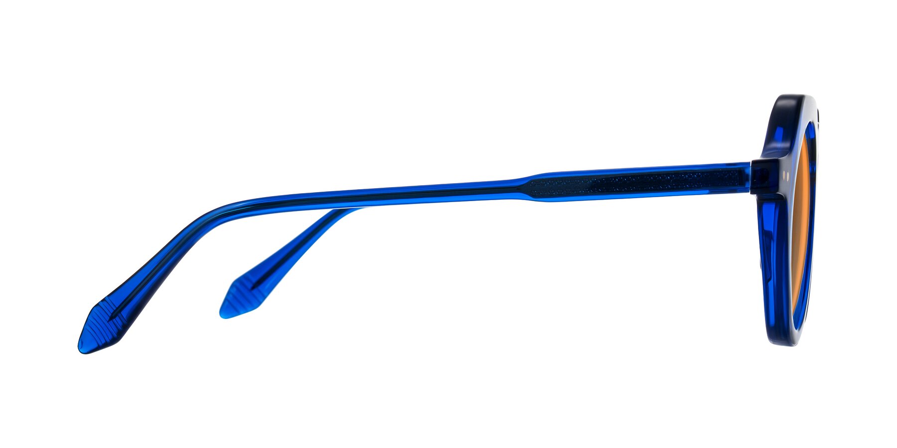 Side of Arbor in Blue with Orange Tinted Lenses
