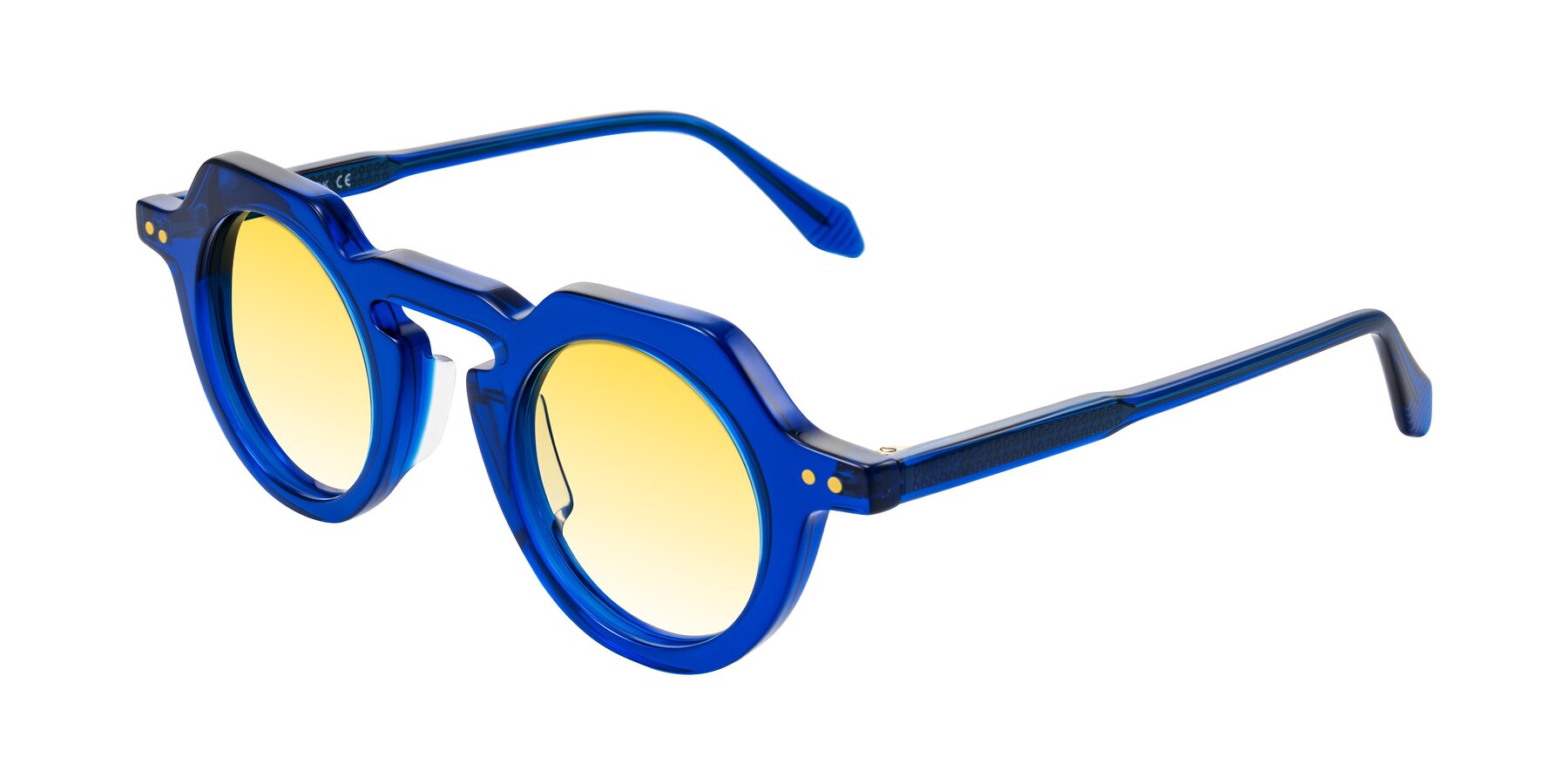 Angle of Arbor in Blue with Yellow Gradient Lenses