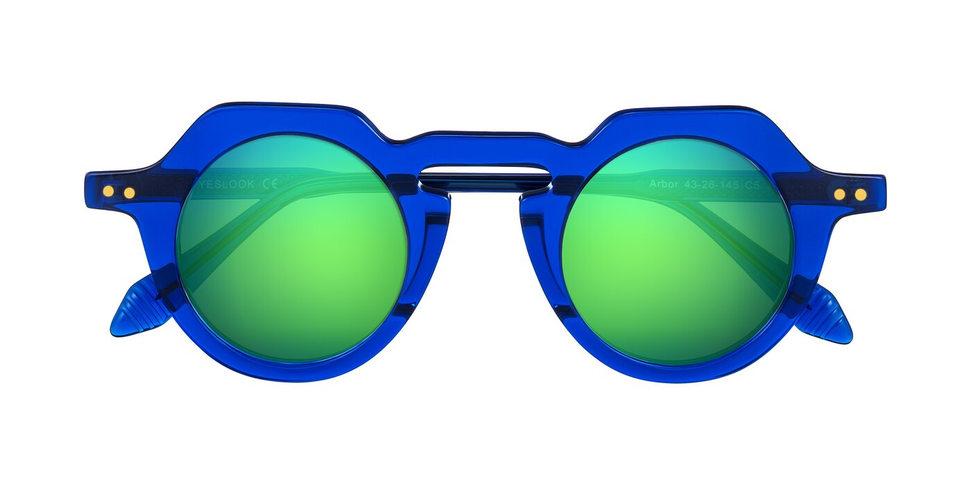 Arbor - Blue Flash Mirrored Sunglasses
