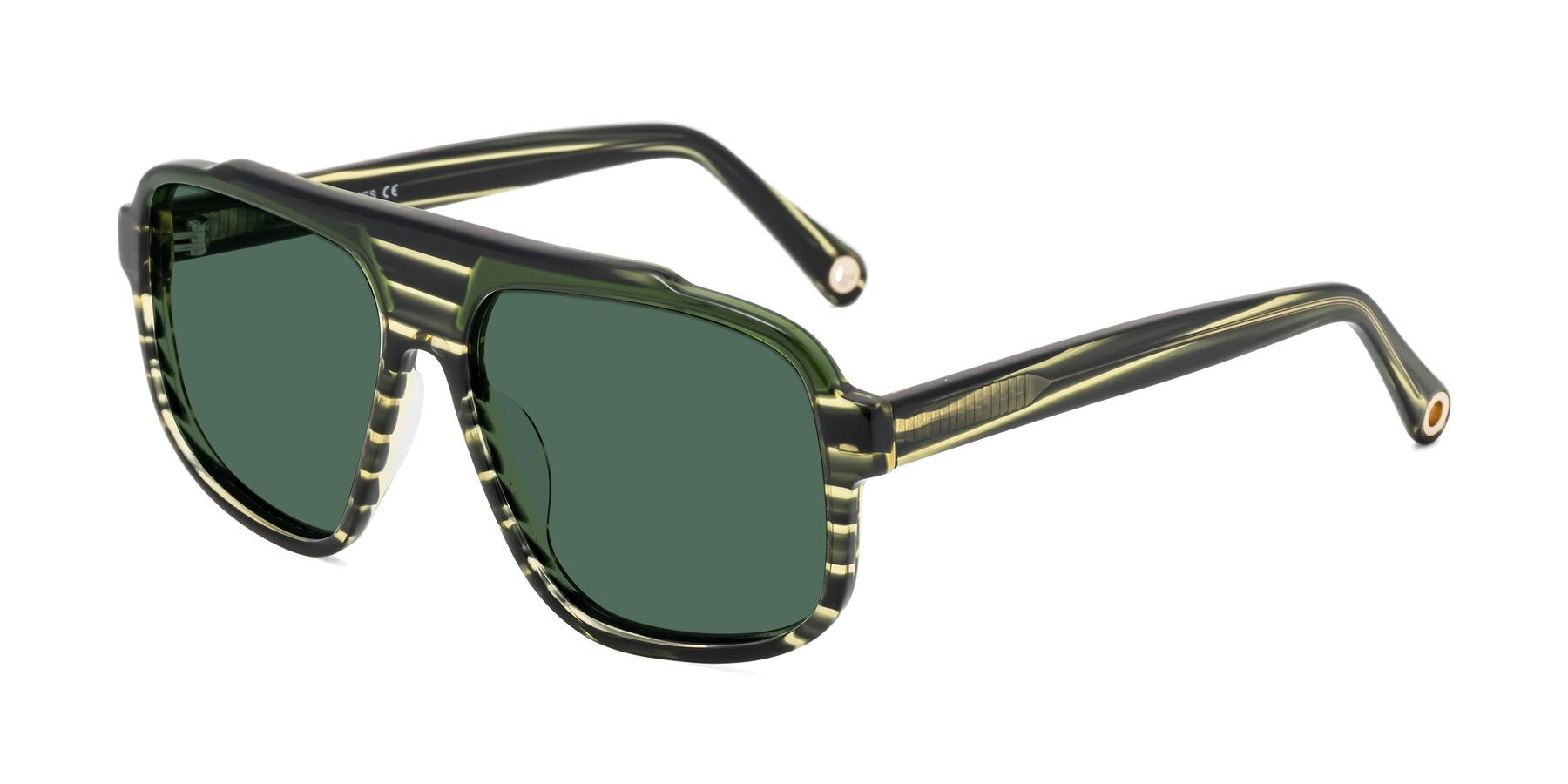 Angle of kong in Forest Striped with Green Polarized Lenses