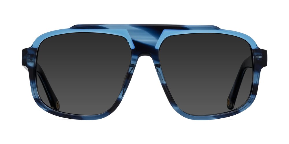 kong - Ocean Striped Tinted Sunglasses