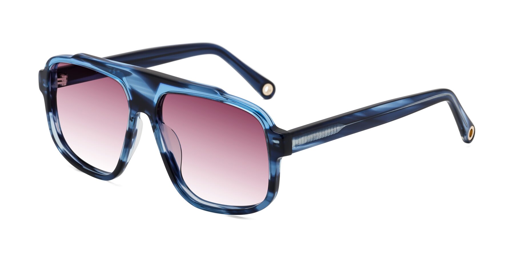 Angle of kong in Ocean Striped with Wine Gradient Lenses