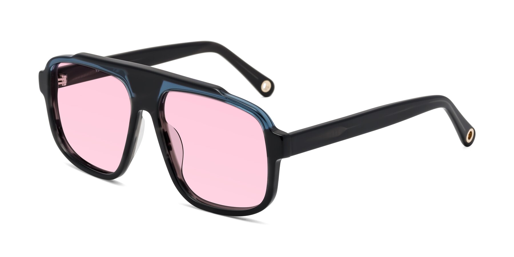 Angle of kong in Storm Striped with Light Pink Tinted Lenses