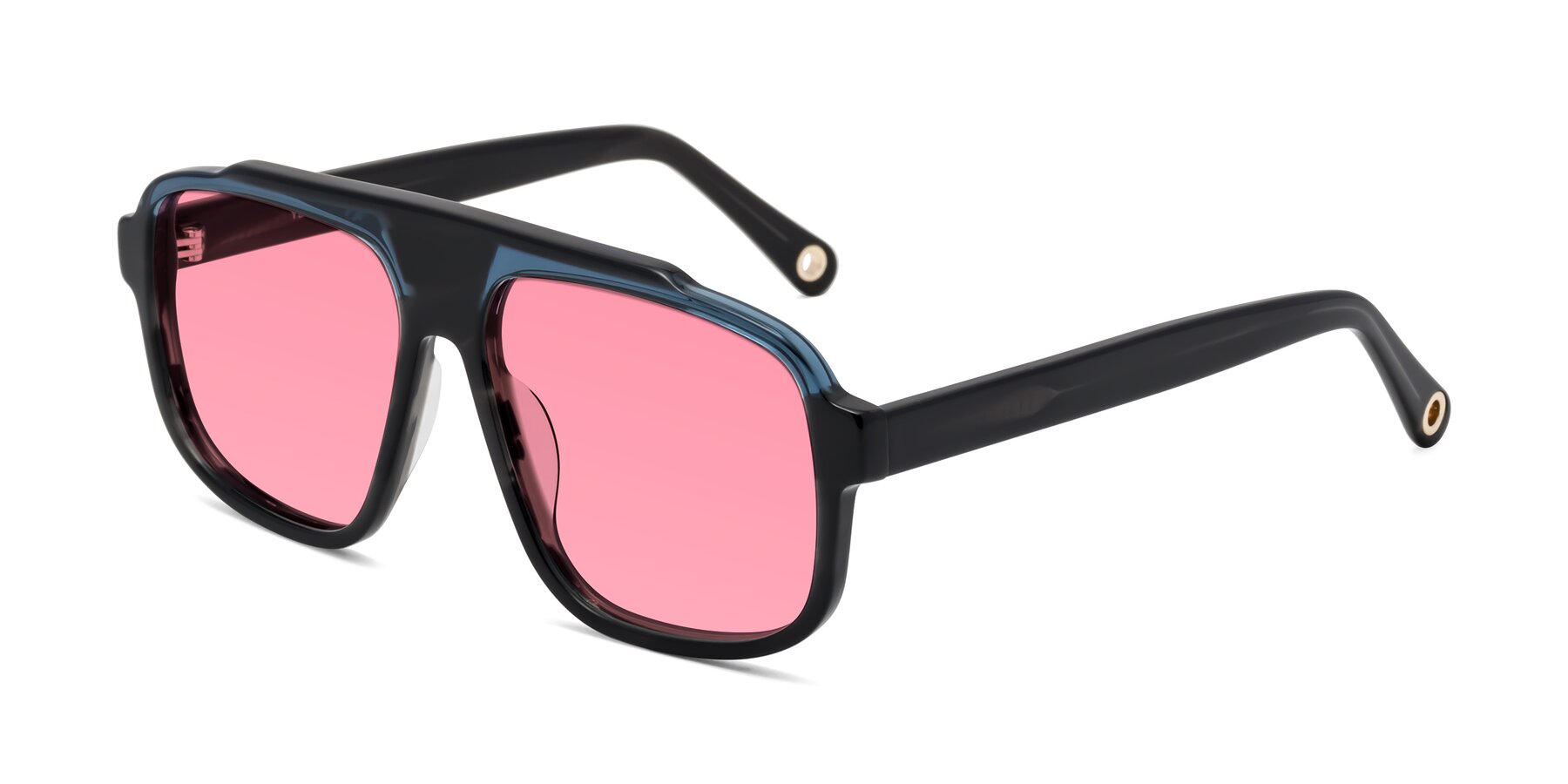 Angle of kong in Storm Striped with Pink Tinted Lenses