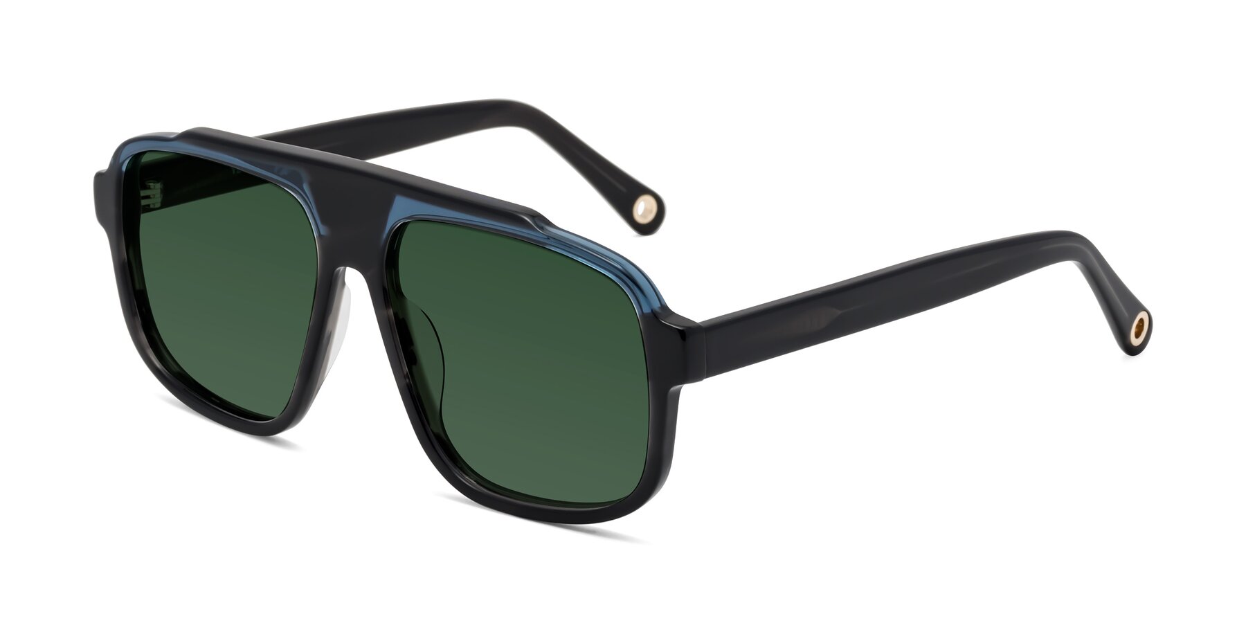 Angle of kong in Storm Striped with Green Tinted Lenses