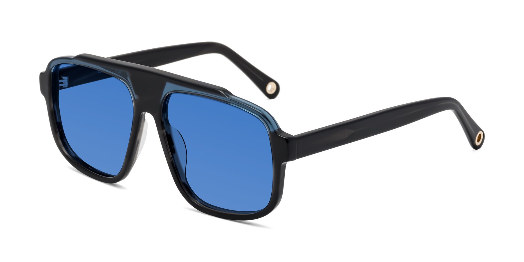 Angle of kong in Storm Striped with Blue Tinted Lenses