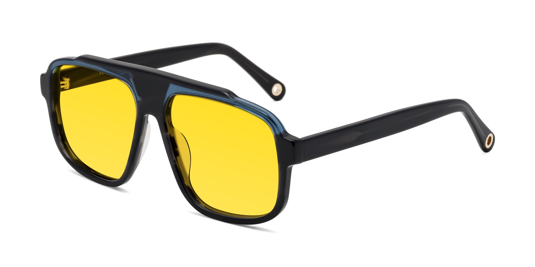 Angle of kong in Storm Striped with Yellow Tinted Lenses