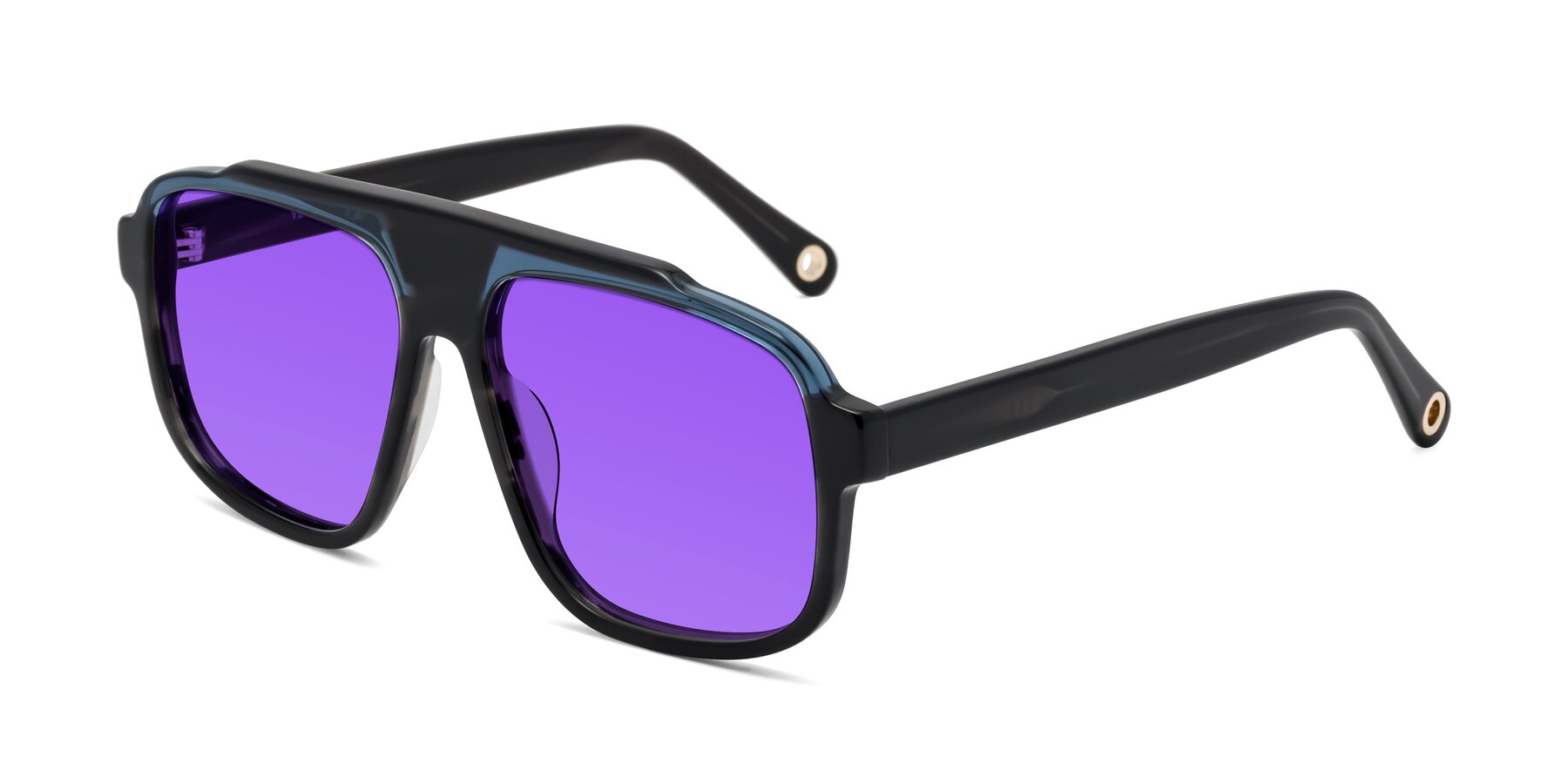 Angle of kong in Storm Striped with Purple Tinted Lenses