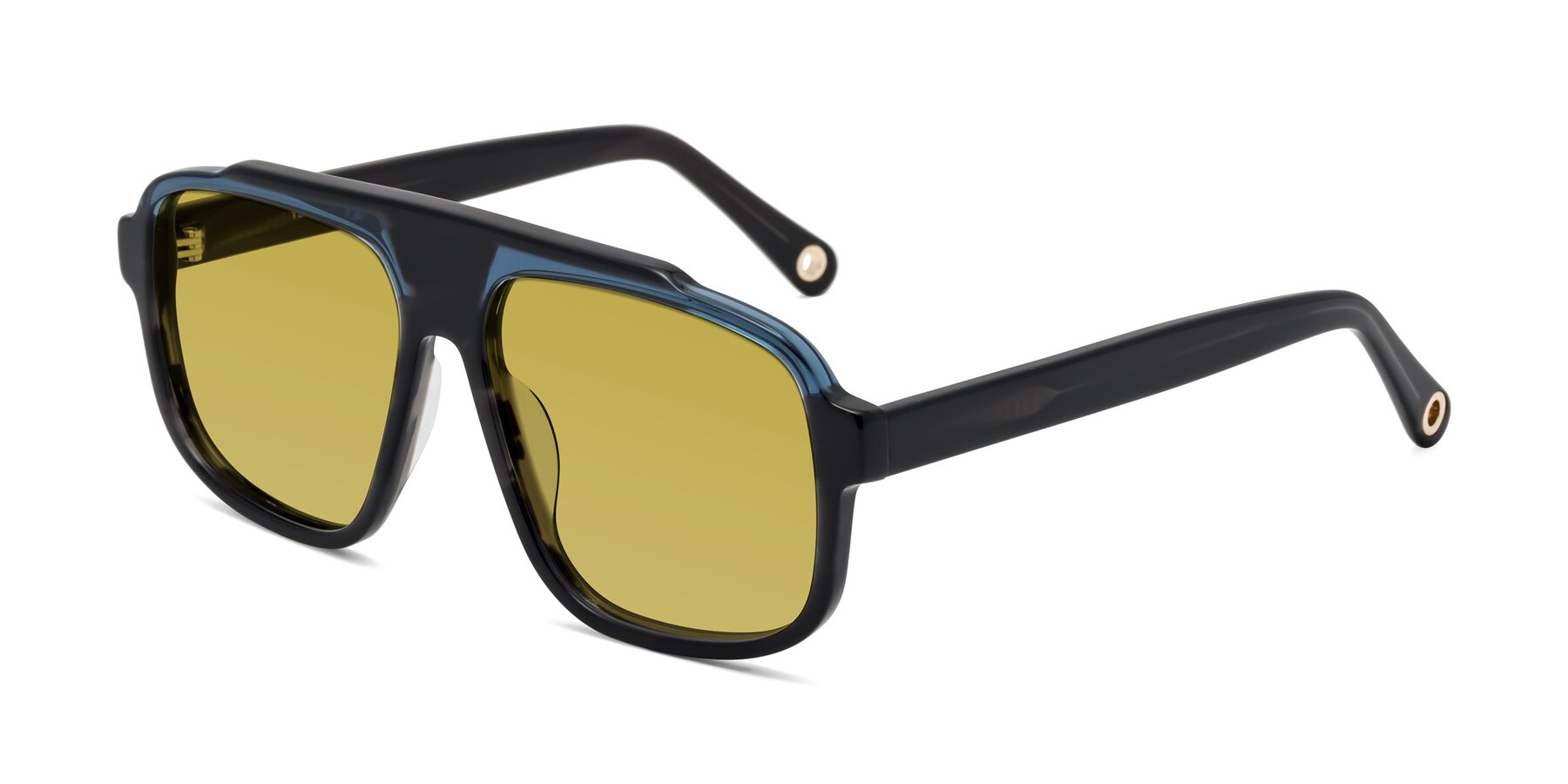 Angle of kong in Storm Striped with Champagne Tinted Lenses