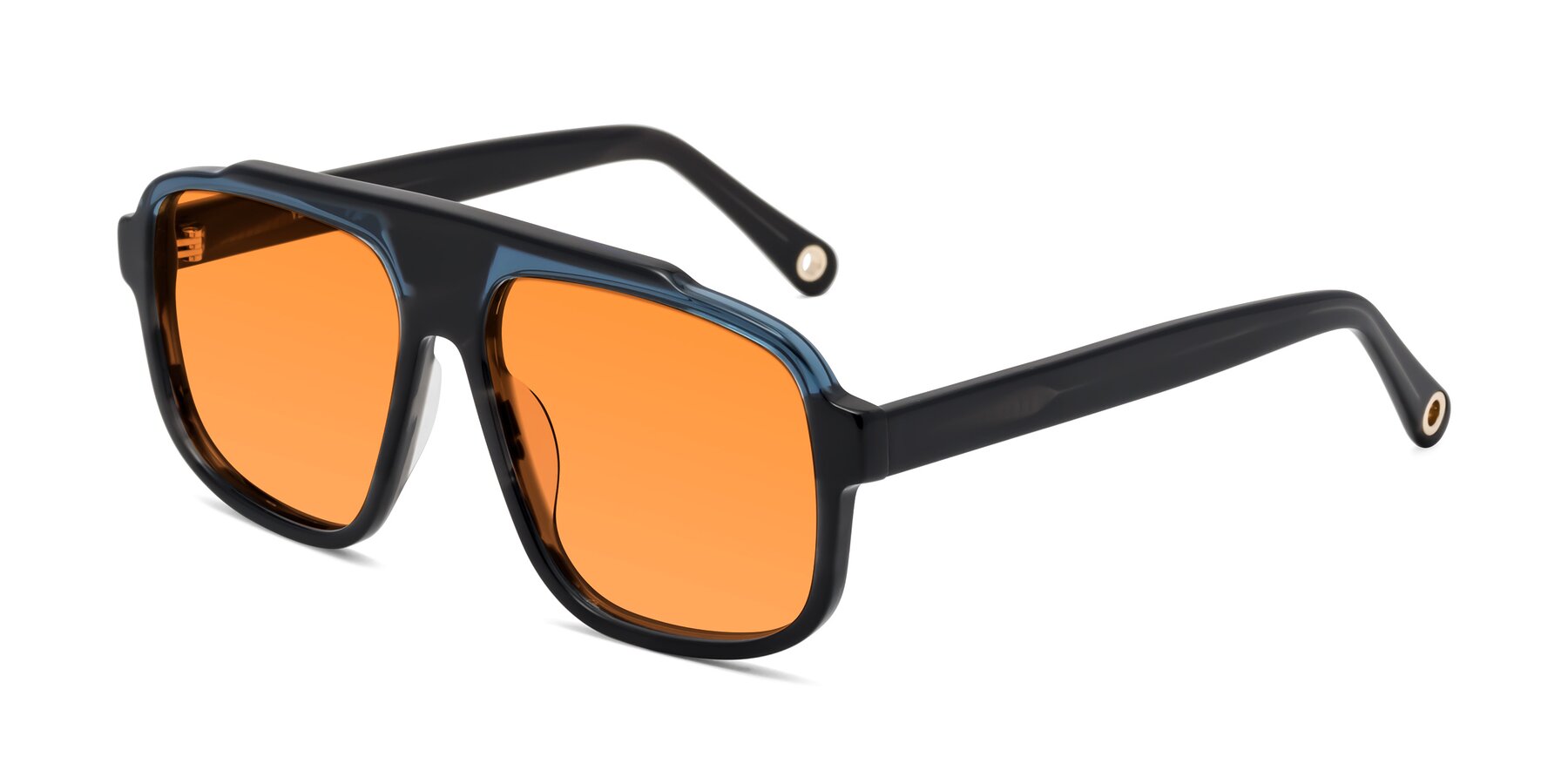 Angle of kong in Storm Striped with Orange Tinted Lenses